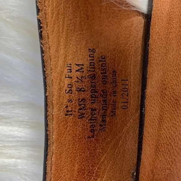 Gentle Souls It's So Fun Black Wedge Flats Sz 8.5 - Picture 5 of 6